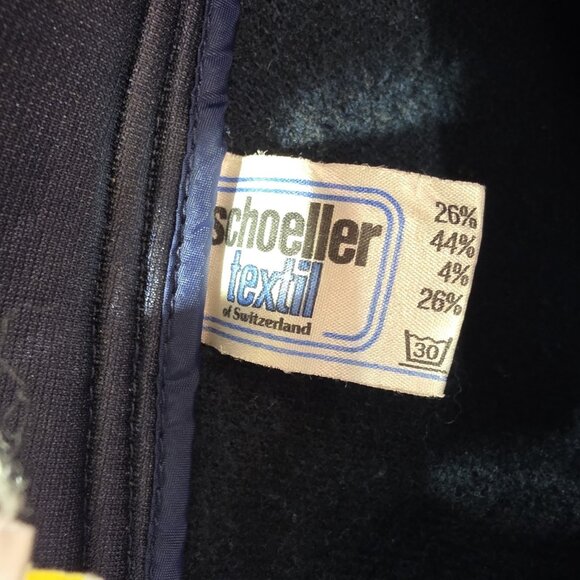 Vintage Tyrolia Ski Pants Size 36L Black & Red Schoeller Textil By Head - Picture 9 of 15